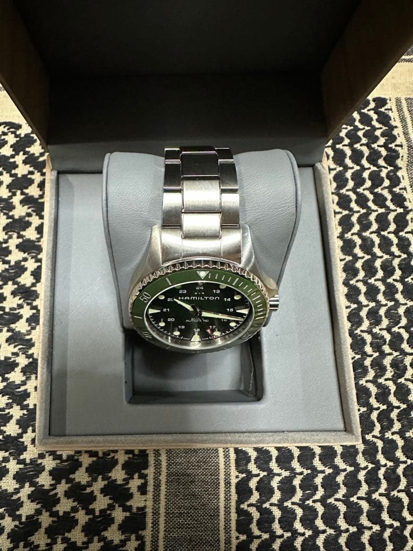 美品 自動巻HAMILTON ハミルトン カーキネイビー サブマリーナタイプ