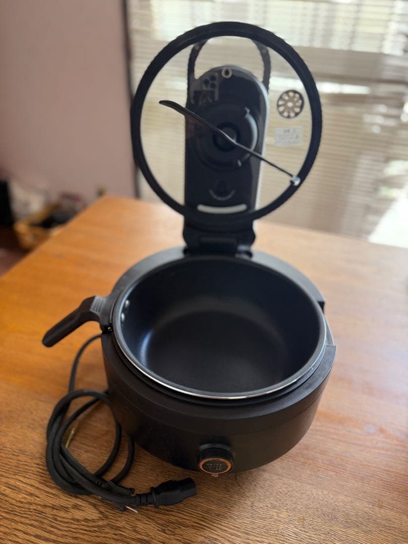 AINX 自動調理機能付き電気鍋 ブラック