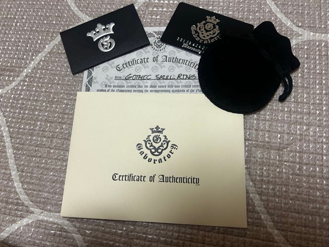 GABORATORY(ガボラトリー)/スモールゴシックスカル リング/17号