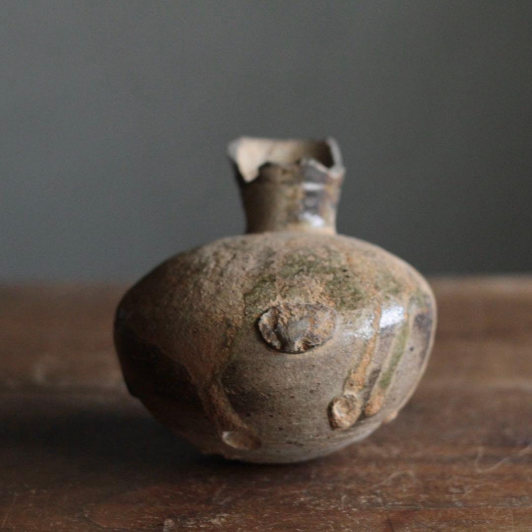 須恵器 平瓶 古美術 古道具 アンティーク 酒器 花器