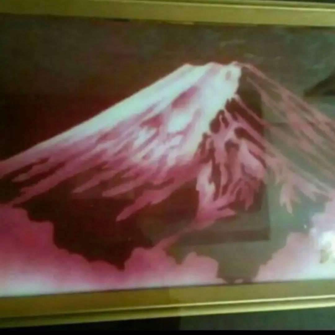 七宝焼赤富士画額