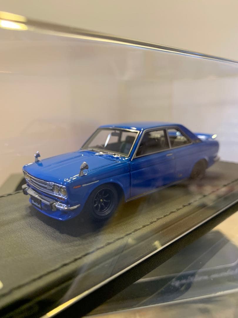 イグニッションモデル　1/43 ブルーバード　クーペ　KP510 ブルー