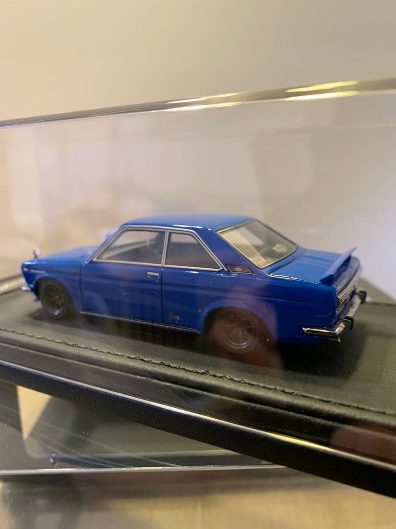 イグニッションモデル　1/43 ブルーバード　クーペ　KP510 ブルー