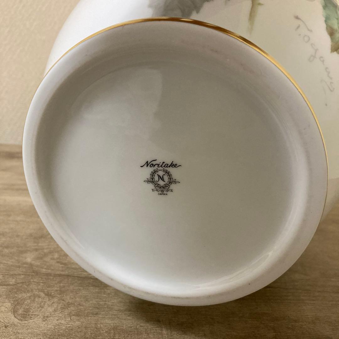 オールドノリタケ　上絵花瓶　ハンドペイント　名古屋絵付け　〈検プレミアノリタケ