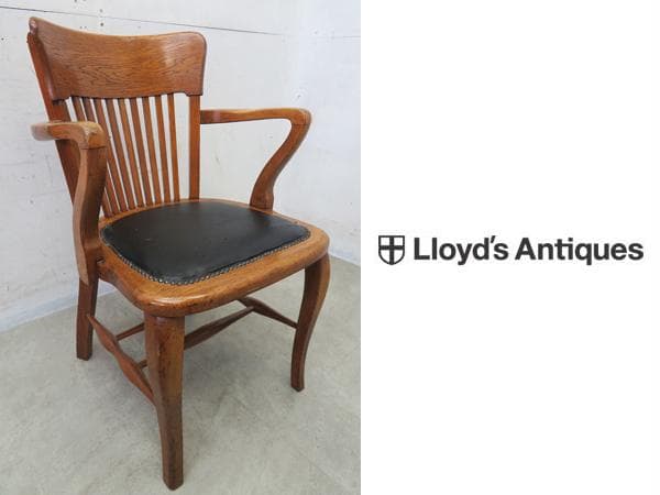 ロイズアンティークス■イギリスアンティーク■アームチェア■オーク材無垢材■