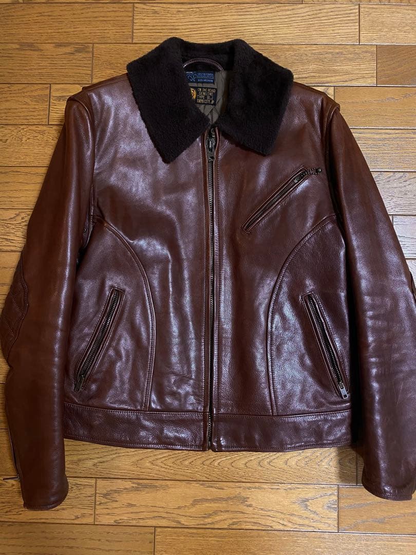 限定値下ケルトアンドコブラCelt&CobraムートンボアレザージャケットM