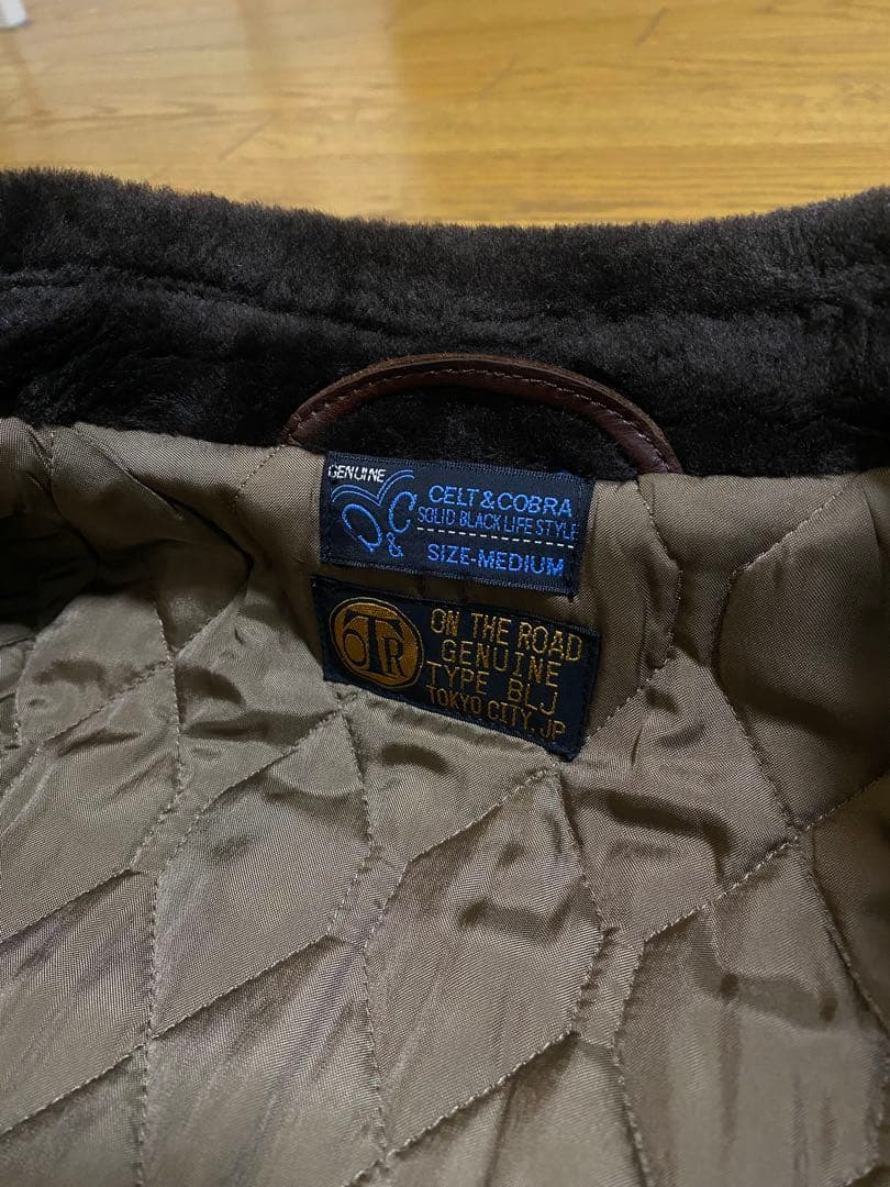 限定値下ケルトアンドコブラCelt&CobraムートンボアレザージャケットM