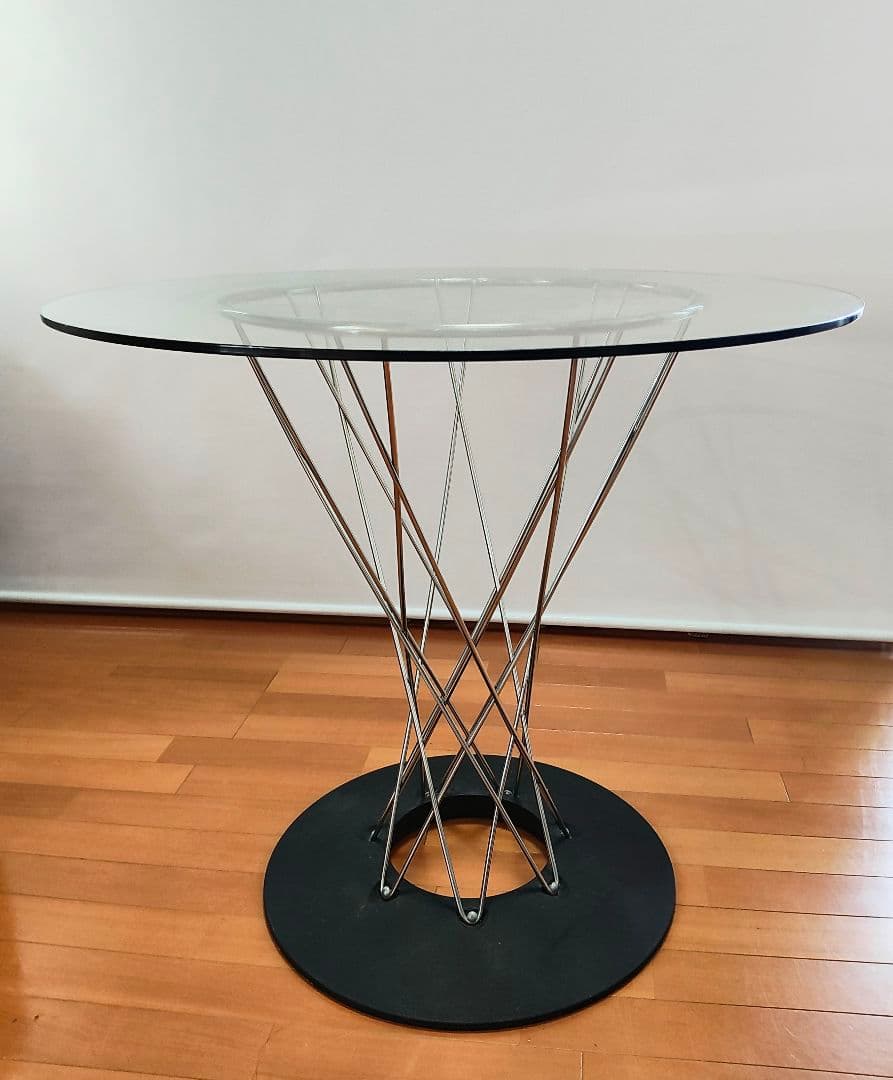 【ミッドセンチュリーモダン】イサムノグチ／ガラス丸テーブル／リプロダクト品