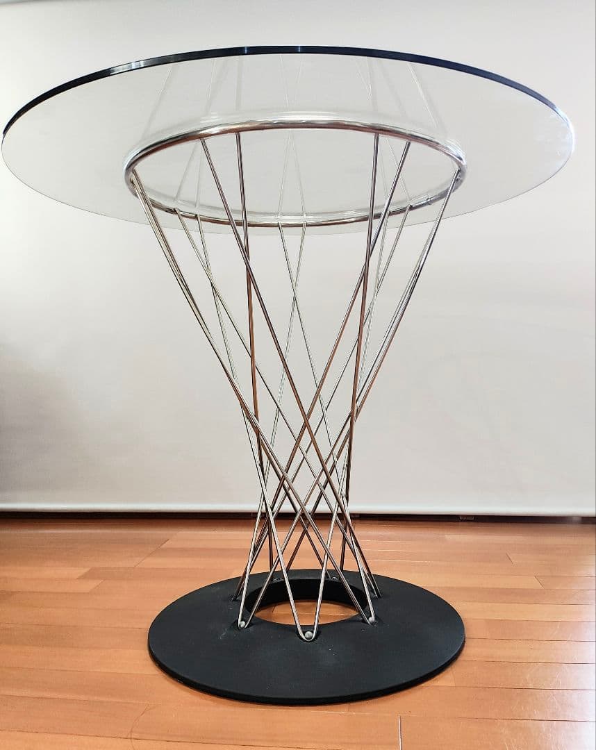 【ミッドセンチュリーモダン】イサムノグチ／ガラス丸テーブル／リプロダクト品