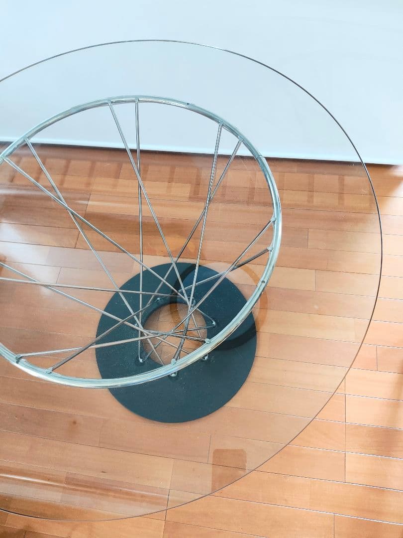 【ミッドセンチュリーモダン】イサムノグチ／ガラス丸テーブル／リプロダクト品