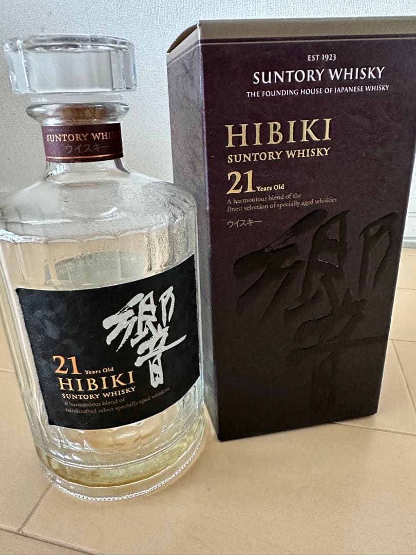 響21年 未洗浄 空瓶 空箱　①