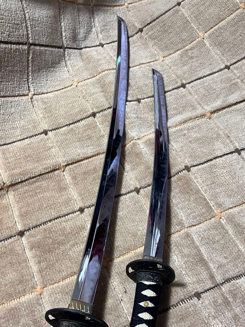 模造刀　高級美術刀剣　日本刀　太刀　脇差　葵御紋鍔