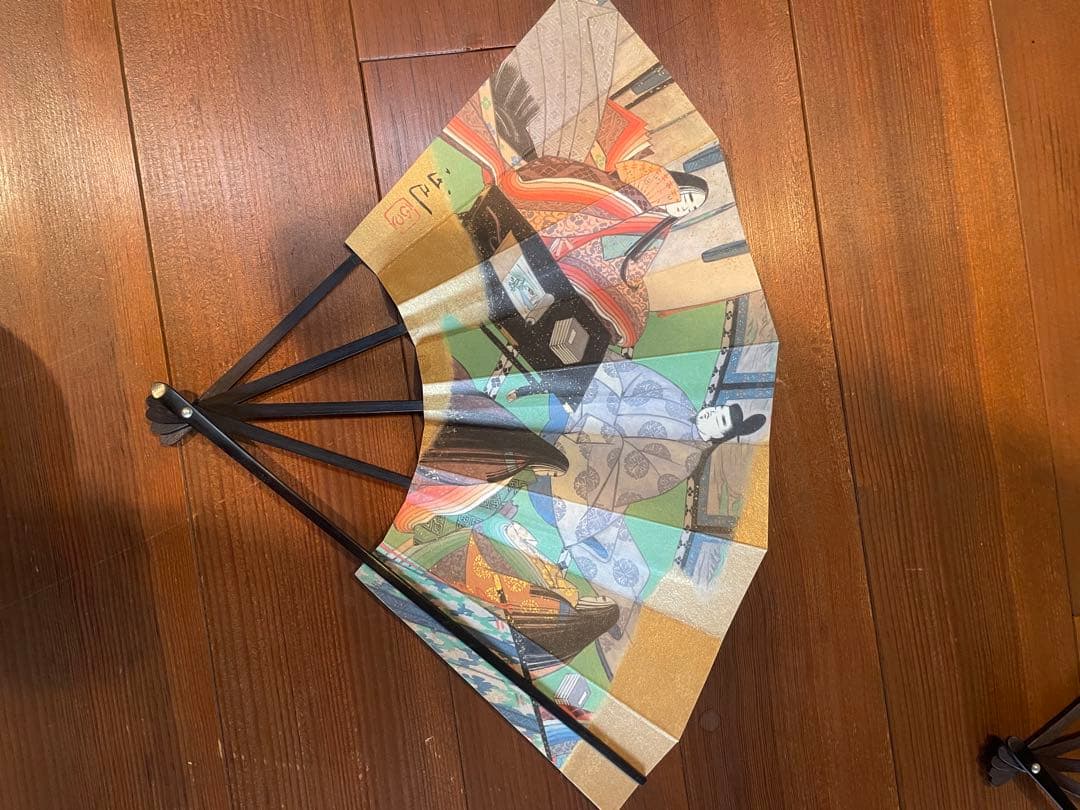 イ*イ様 フランクリン画廊 『源氏物語飾り扇』 解説書付 扇子 27本/54帖