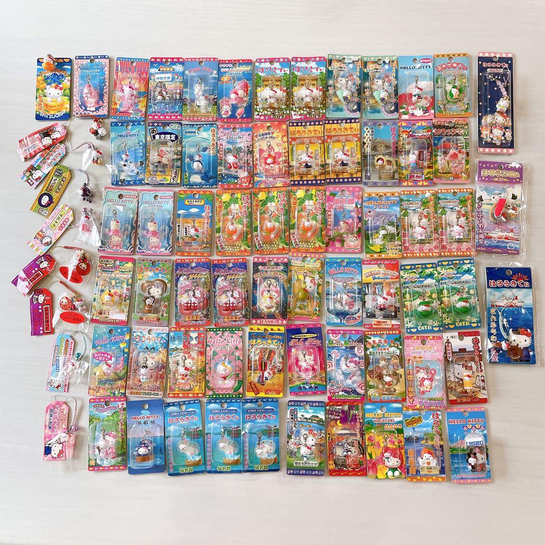 ハローキティ　ご当地ストラップ　限定　キーホルダー　73個セット　サンリオ