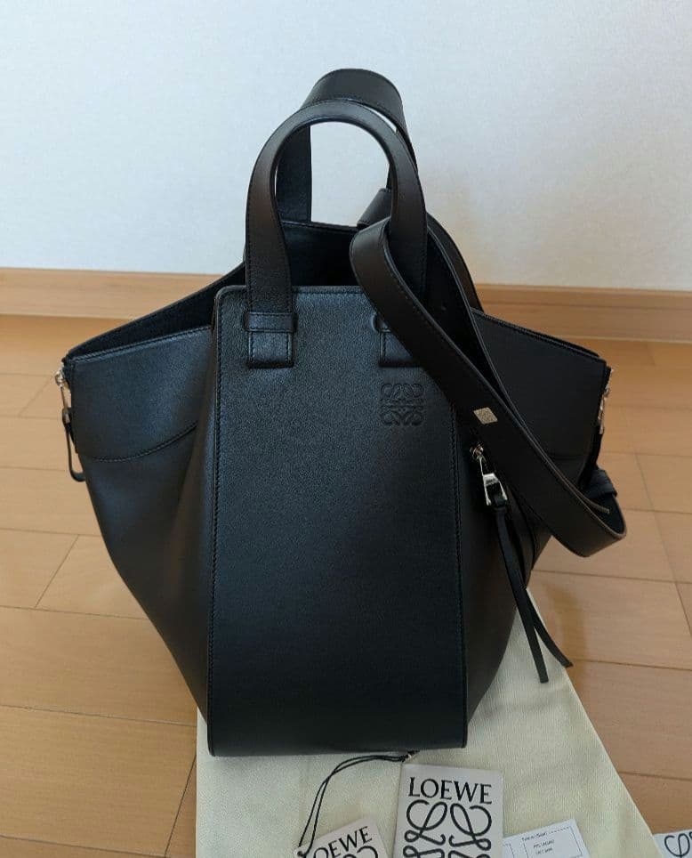 LOEWE ロエベ　ハンモックバッグ　ブラック　2way
