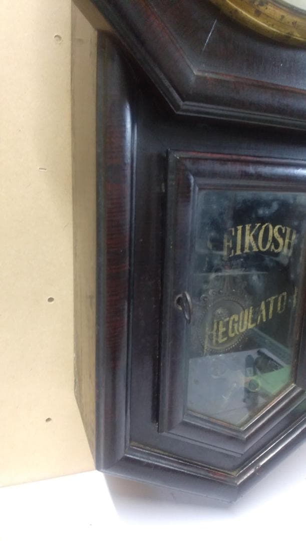 古い柱時計     ⑨