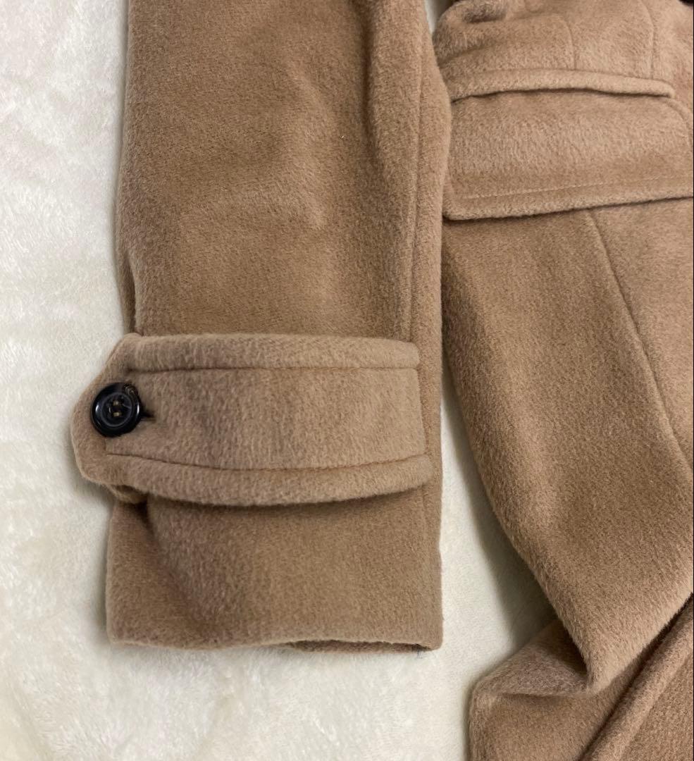【MAX&Co 】カシミヤ混　ロングコートベージュ ダブルブレスト