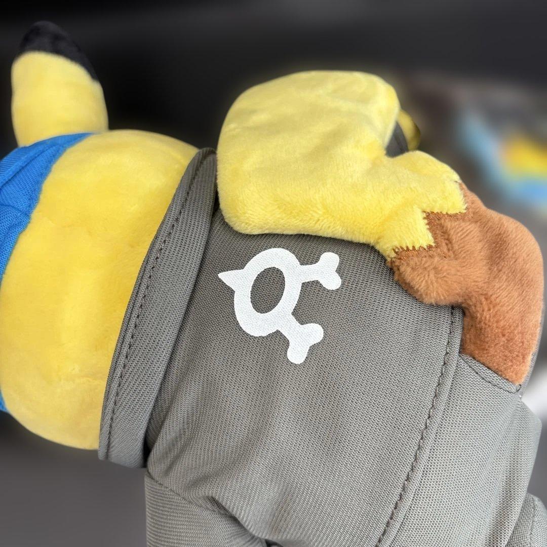 ポケモン　ぬいぐるみ　ボスごっこピカチュウ　アクア団　アオギリ