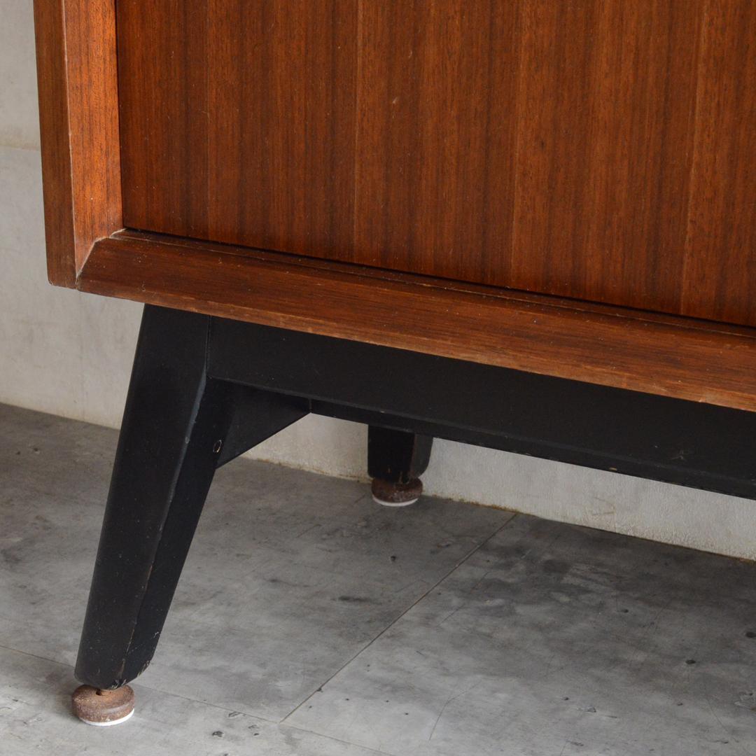 イギリス ヴィンテージ Beautility ガラスキャビネット ビューロー付