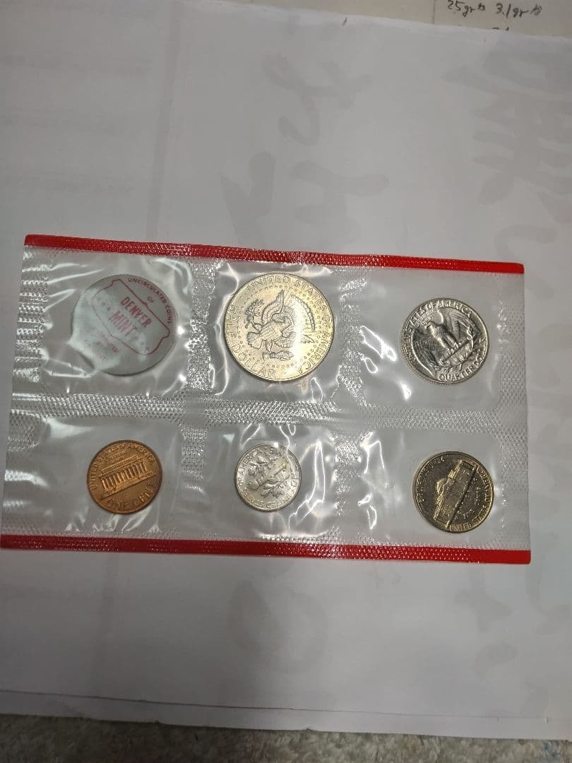 pn448 エラー銀貨 1964年D. アメリカ合衆国 ５種セット 50Cエラー