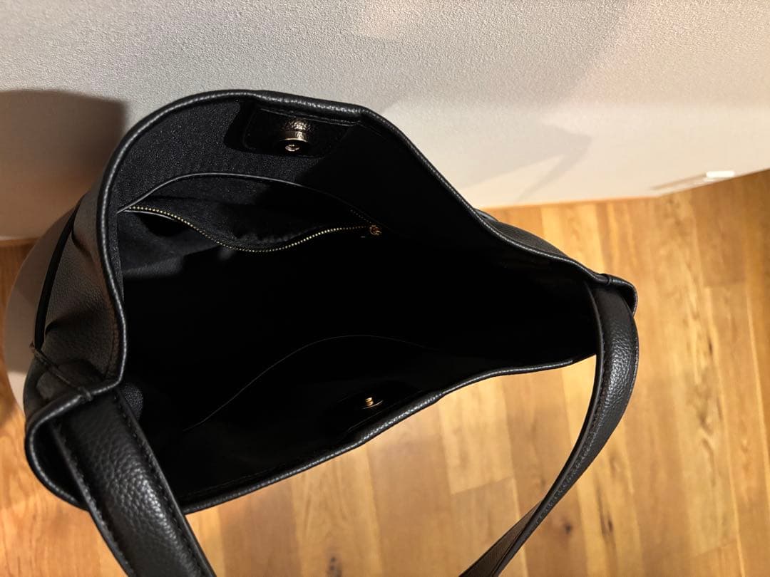 スローブイエナ　ベルトスクエアトートバッグ　ブラック