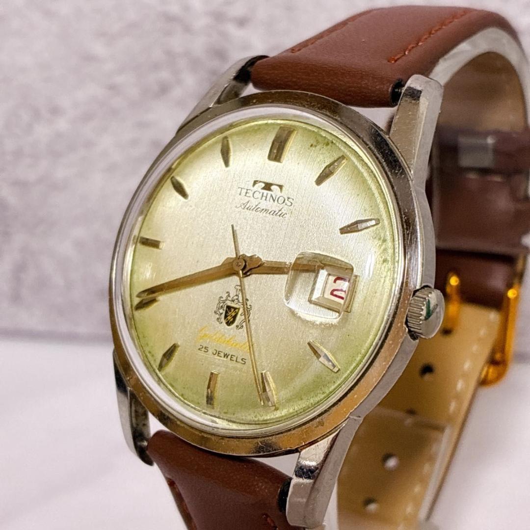 TECHNOS テクノス オートマチック 腕時計 25JEWELS 自動巻き