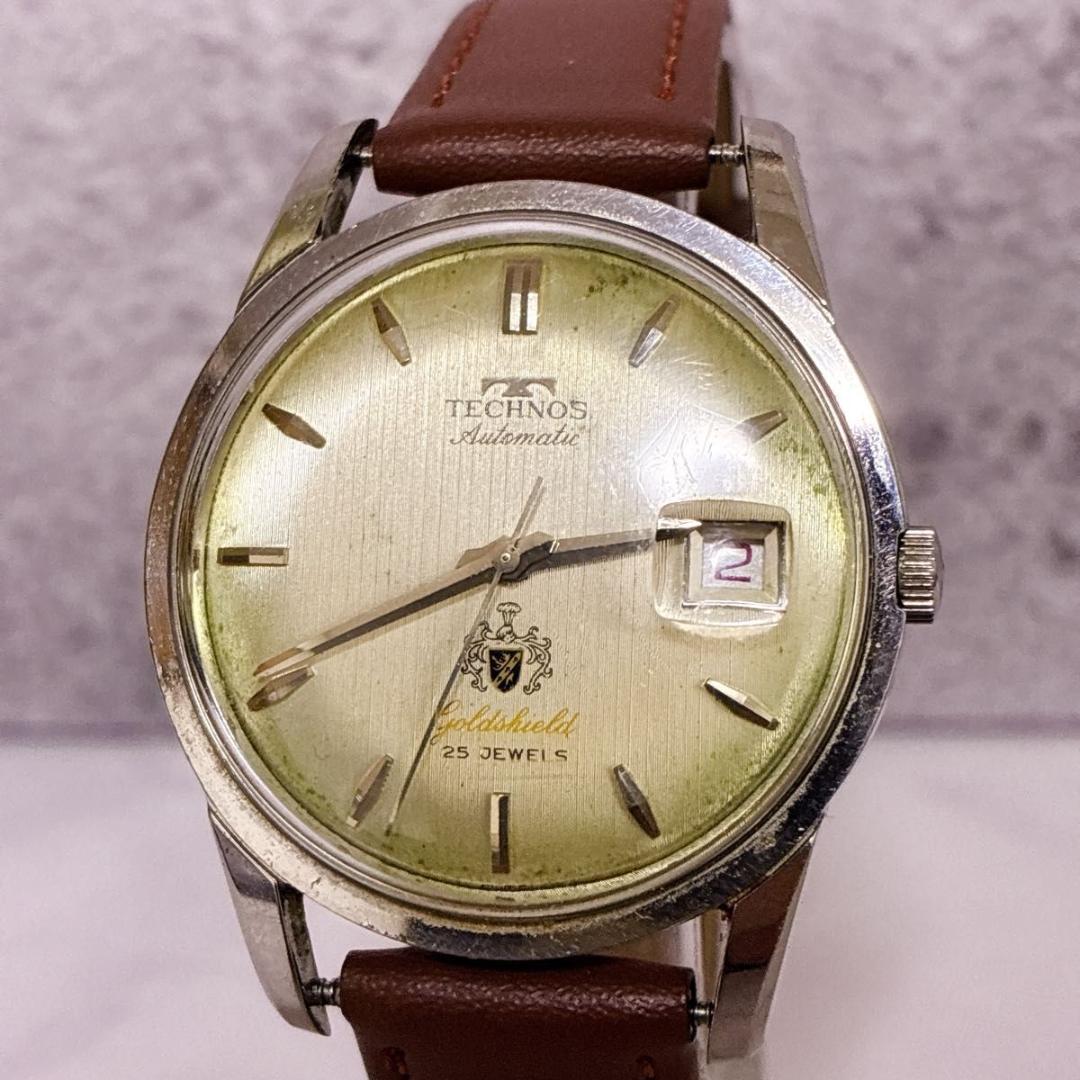 TECHNOS テクノス オートマチック 腕時計 25JEWELS 自動巻き