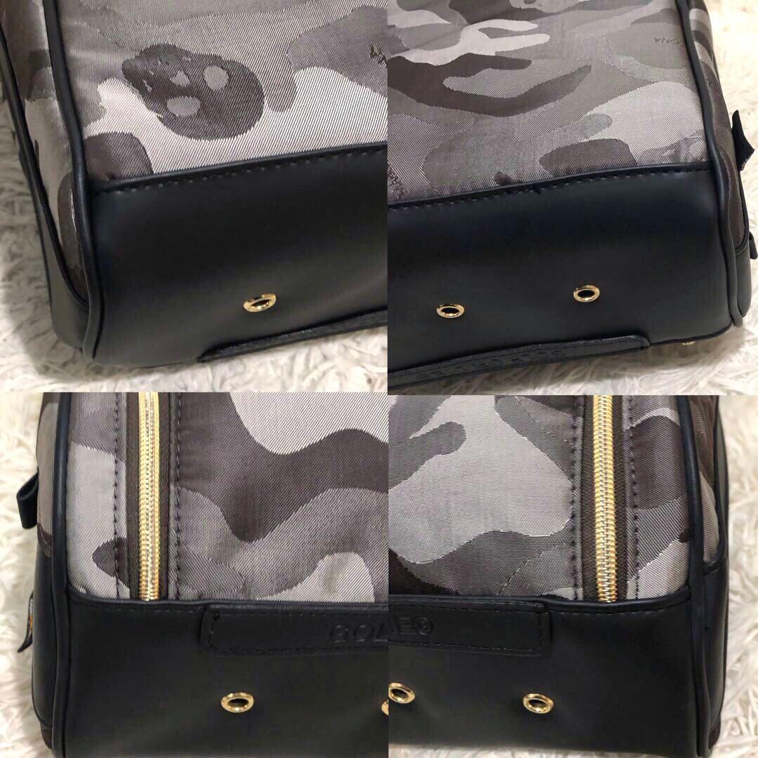 未使用級☆MARK&LONA マークアンドロナ シューズケース カモフラ