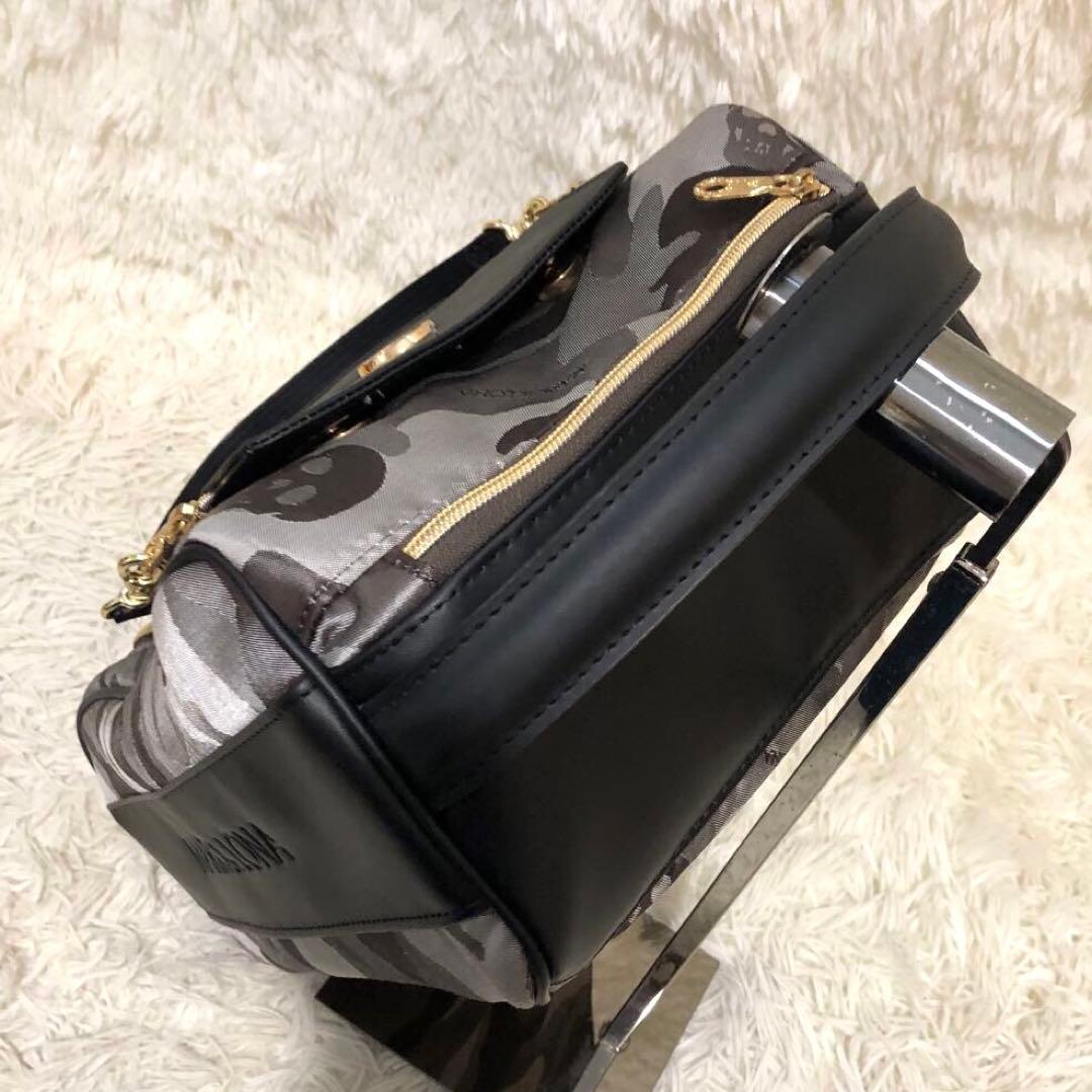 未使用級☆MARK&LONA マークアンドロナ シューズケース カモフラ