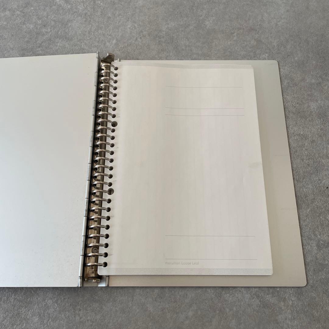 無印良品【激レア】B5サイズ26穴 アルミバインダー