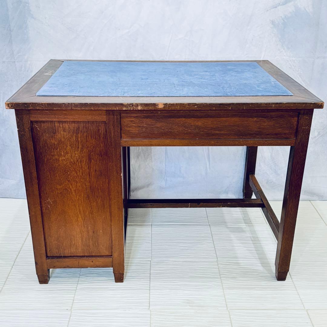 アンティーク 裁縫デスク 引き出し付き フェルト天板 大正レトロ 昭和レトロ