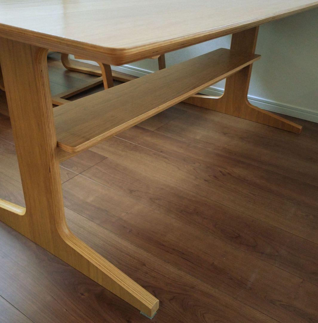 無印良品 リビングでもダイニングでもつかえるテーブル＋ソファチェア2脚セット