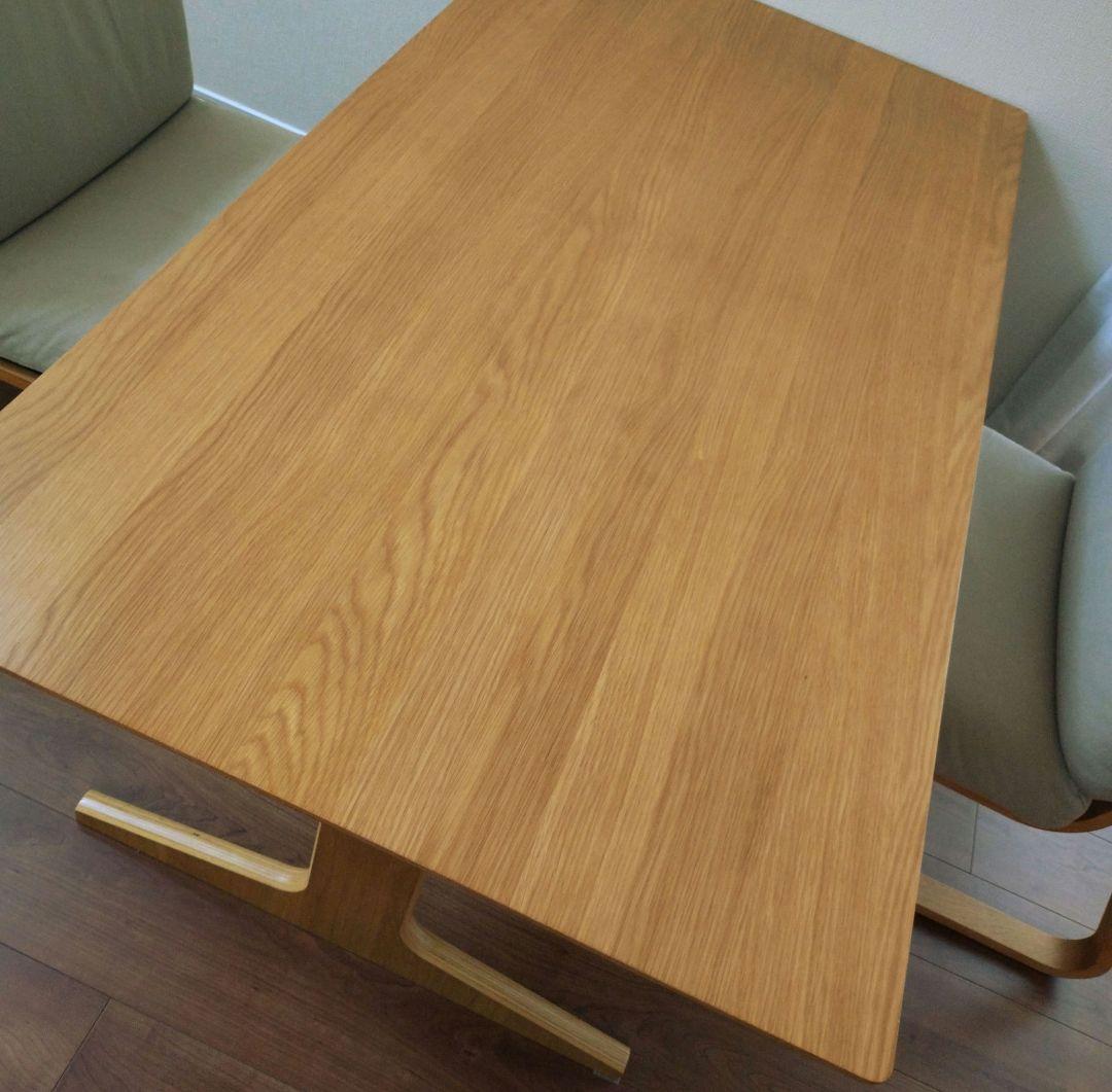 無印良品 リビングでもダイニングでもつかえるテーブル＋ソファチェア2脚セット