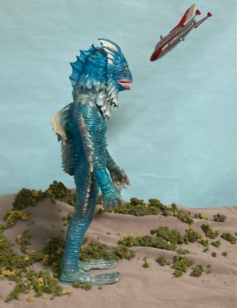 ビリケン商會 海底原人ラゴン　組み立て完成品　塗装済　カスタム品　レア