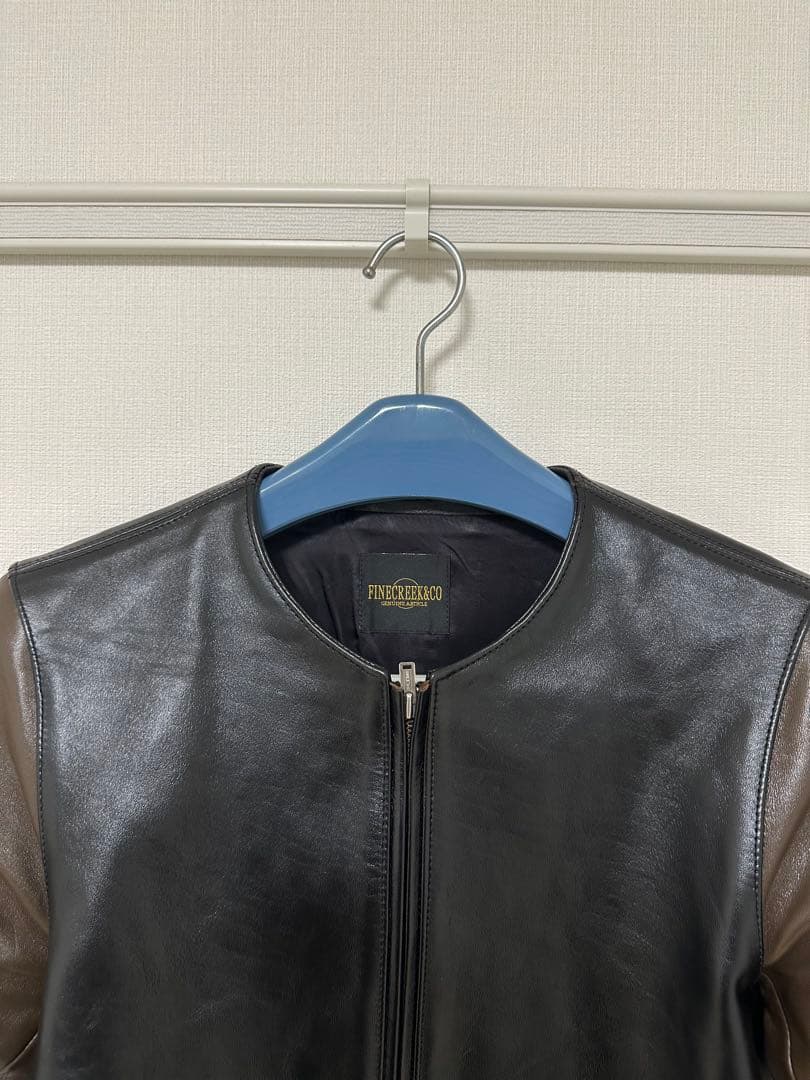 【美品】FINE CREEK LEATHERS バド（黒/茶）馬革　40サイズ