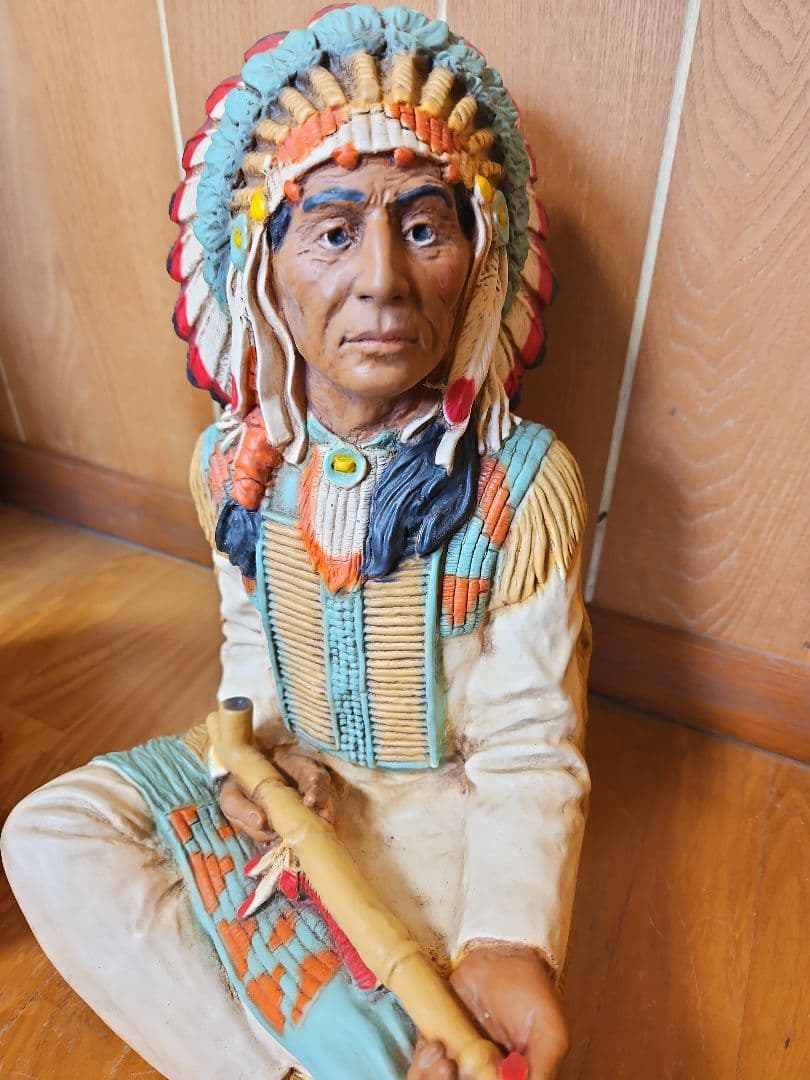 インディアン置物 ネイティブアメリカン像