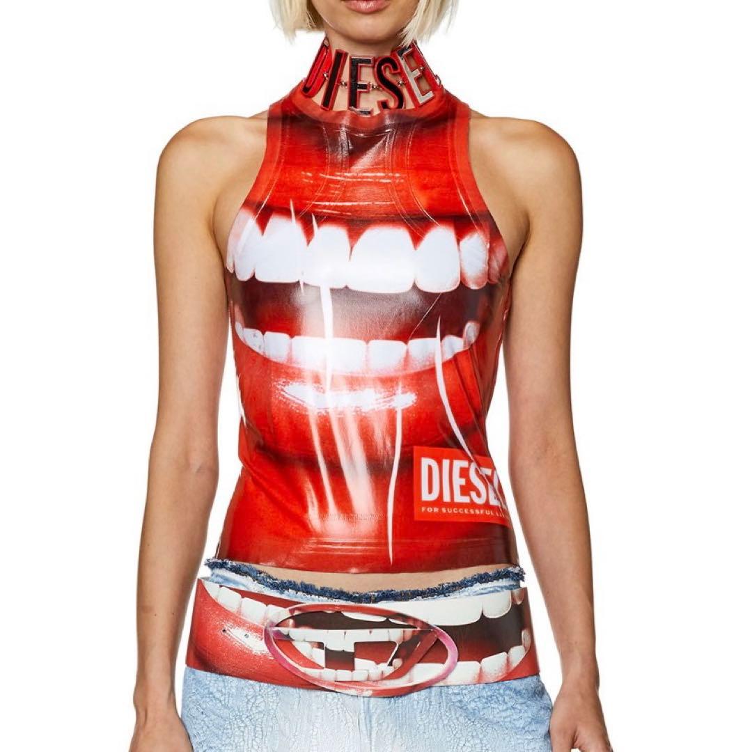 Diesel T-FINSI コーティング　タンクトップ