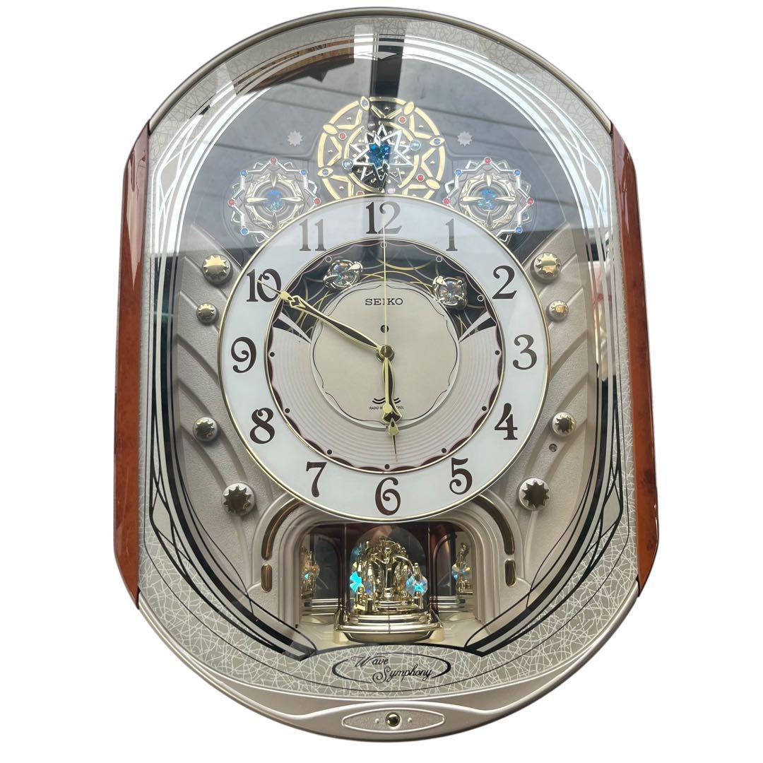 【メ1216-48】SEIKO Wave Symphonyメロディ掛け時計