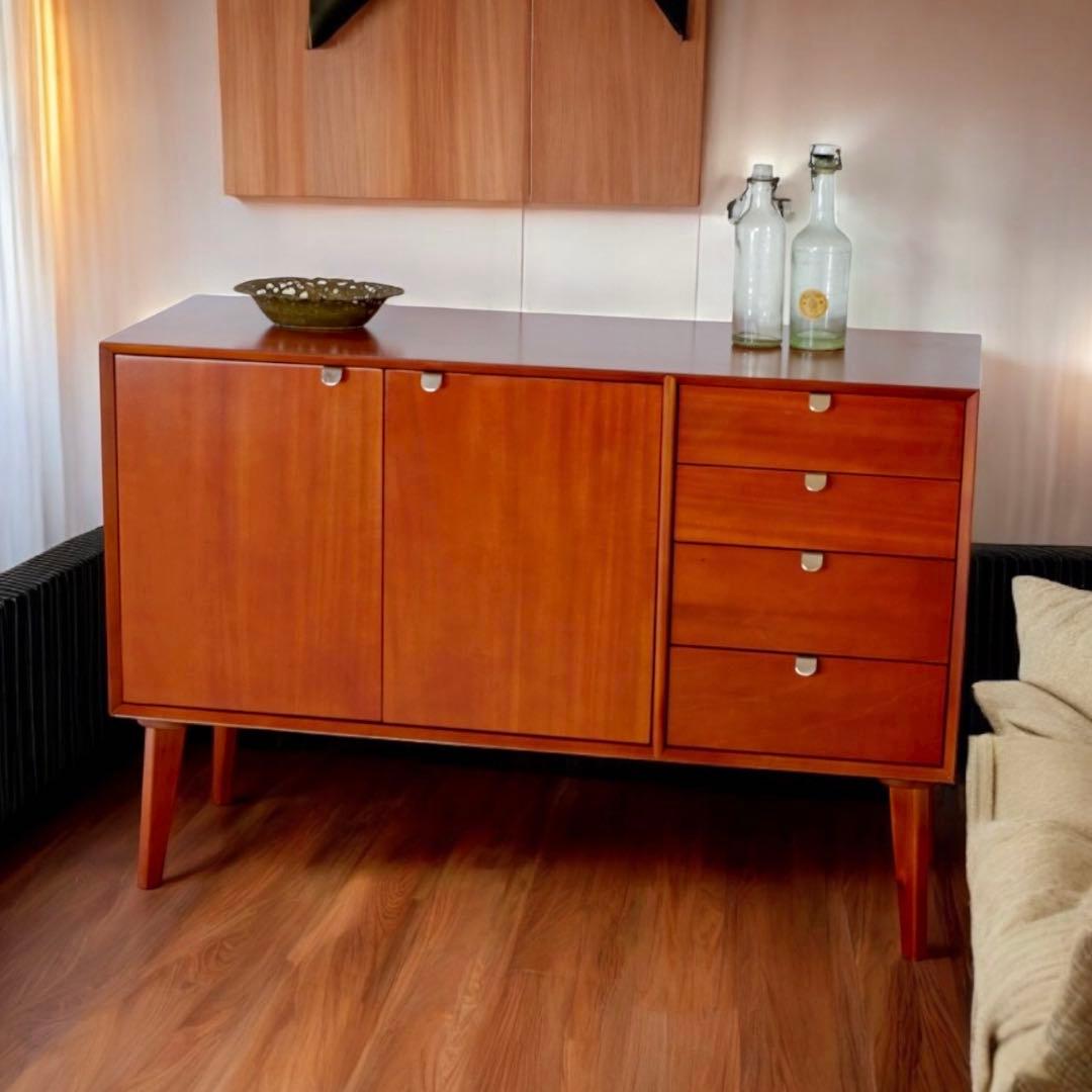 F 新品 リビングボード キャビネット 収納 北欧 サイドボード 本棚 書斎