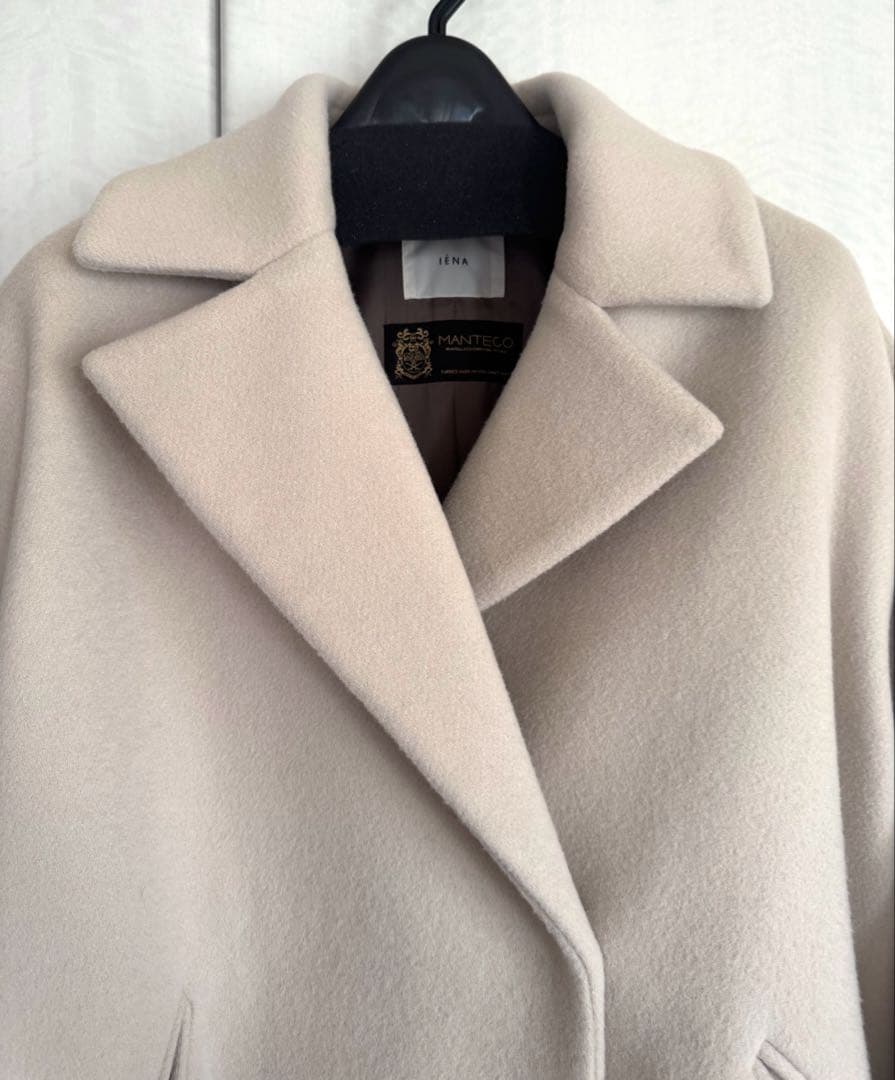 写真更新⭐︎IENA MANTECOオーバーチェスターコート38ナチュラル