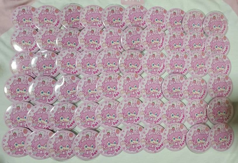 すとぷり　さとみ　缶バッチ　あにまる缶バッチ　アニマル缶バッチ