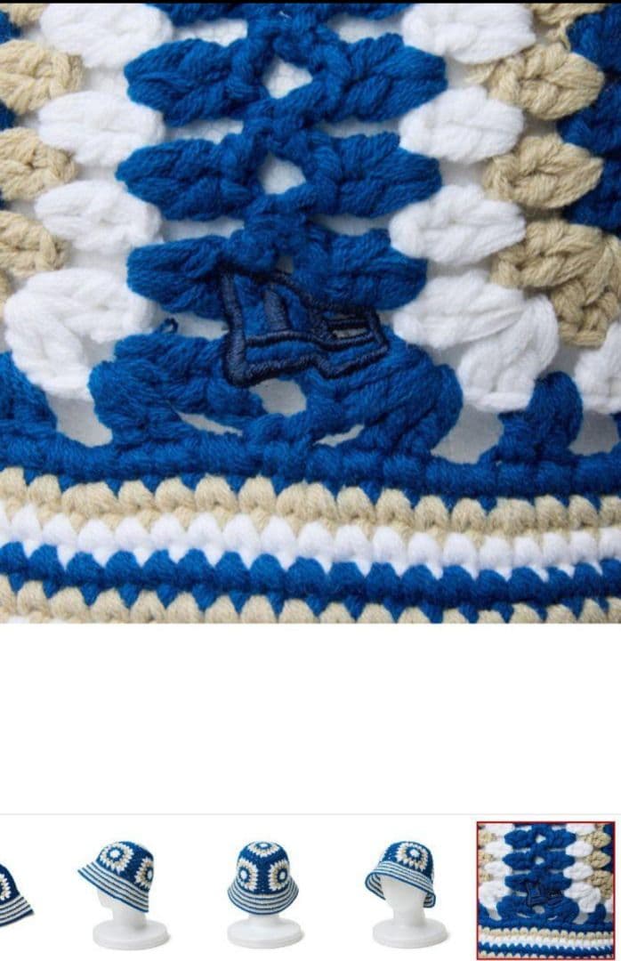 NEWERA ニューエラ クロシェ ニットバケット Croche ネイビー