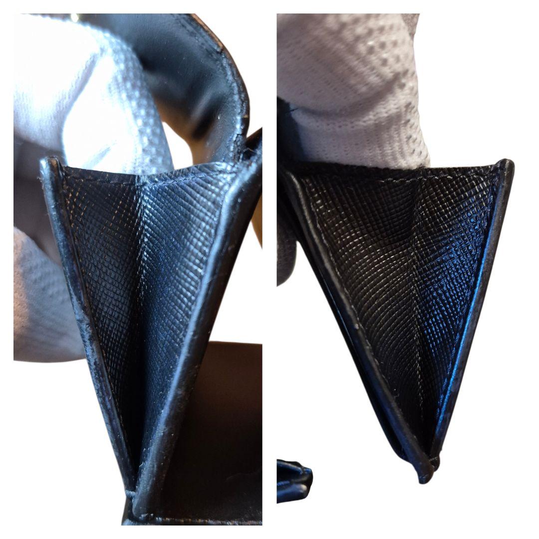 ＰＲＡＤＡ　プラダ　サフィアーノ　三つ折り財布　ミニレターリボン