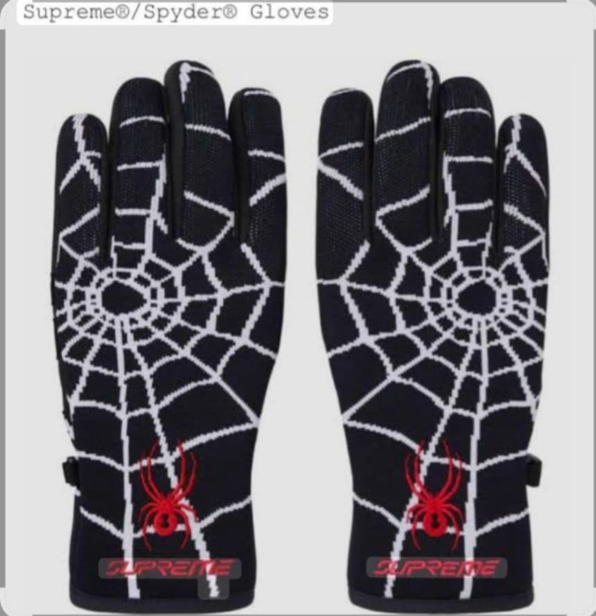 Supreme Spyder Gloves　黒　Lサイズ