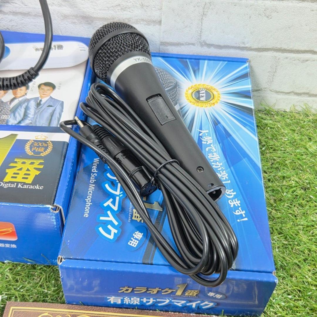 カラオケ一番 本体セット 専用有線サブマイク付き 家庭用 カラオケマイク