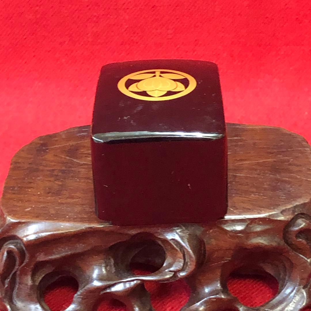 金蒔絵　箏爪箱　小物入れ箱　漆器　アンティーク　骨董品　インテリア