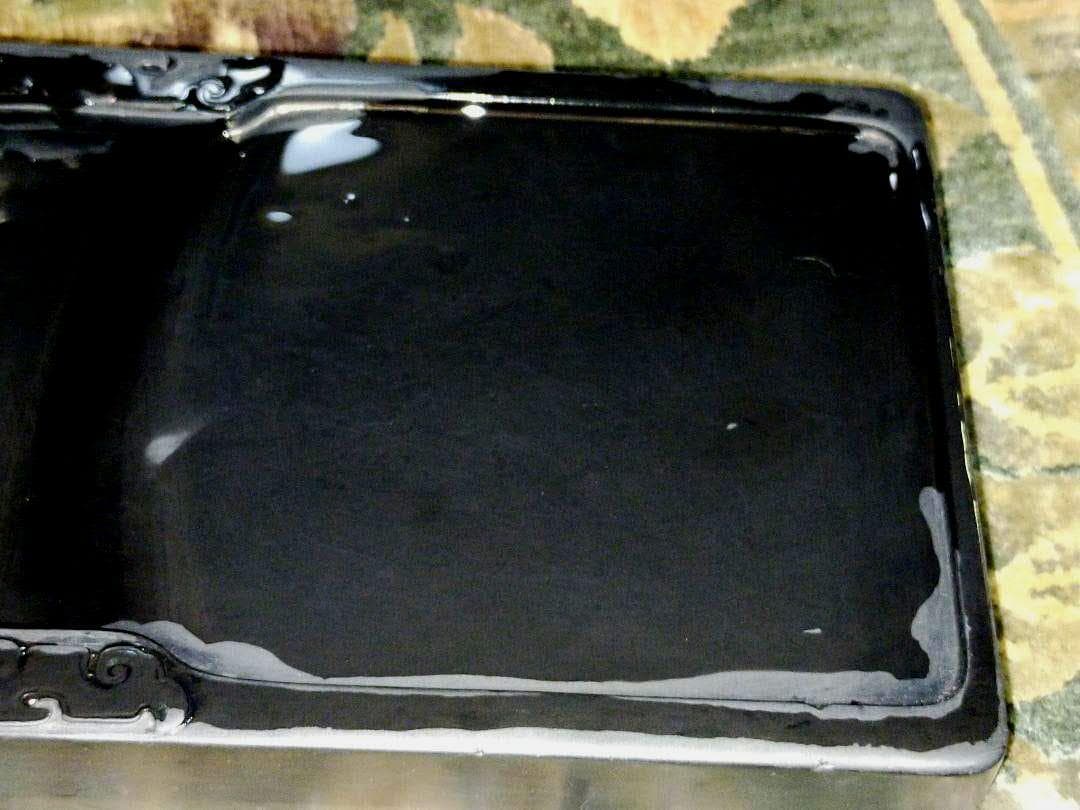 ♥中国　火焔双獣文　端渓硯　古硯　７　端渓　硯　骨董品