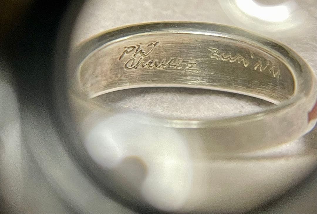 CHAVEZ 作者刻印 ナバホ ズニ族 インディアンジュエリー リング 指輪