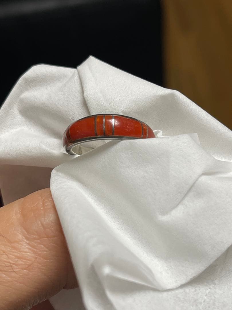 CHAVEZ 作者刻印 ナバホ ズニ族 インディアンジュエリー リング 指輪