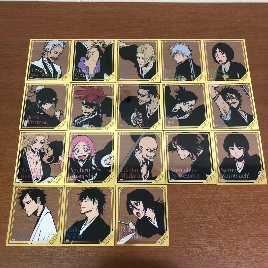 ❶BLEACH WORLD クリアミニ色紙 箔押し 全18種 フルコンプ